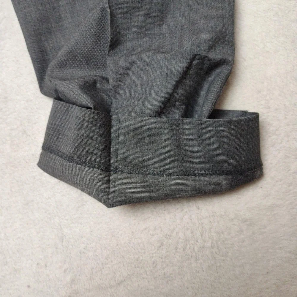Banana Republic Pants Mens 32x32 Gray Flat Marzotto Wool Tweed Dress Slacks Suit